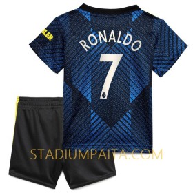 Virallinen pelipaita Manchester United Cristiano Ronaldo 7 Kolmas 2021-22 Lyhythihainen - Lasten( + Lyhyet housut )
